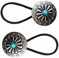 アクセサリー Navajo Turquoise Silver Loop Tie Navajo Turquoise Silver Loop Tie